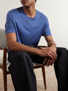 Hartford - Linen-Jersey T-Shirt - Blue