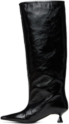 GANNI Black Soft Slouchy High Shaft Boots