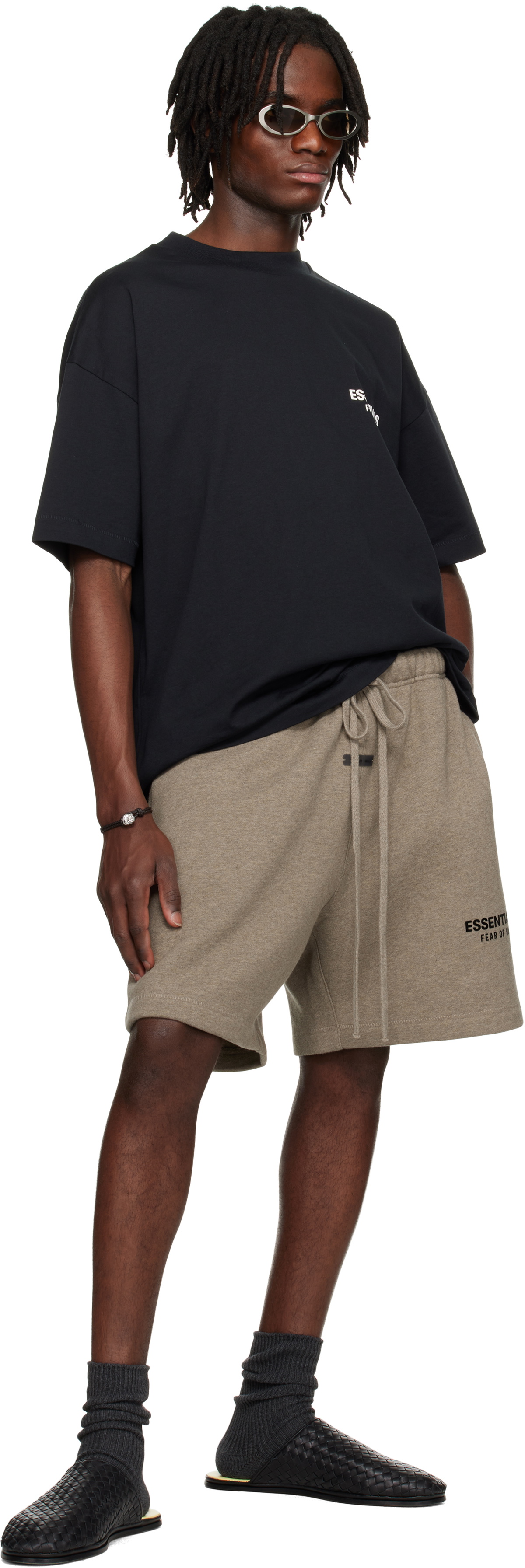 Fear of God ESSENTIALS Black Classic Short Sleeve T-shirt Fear Of God ...