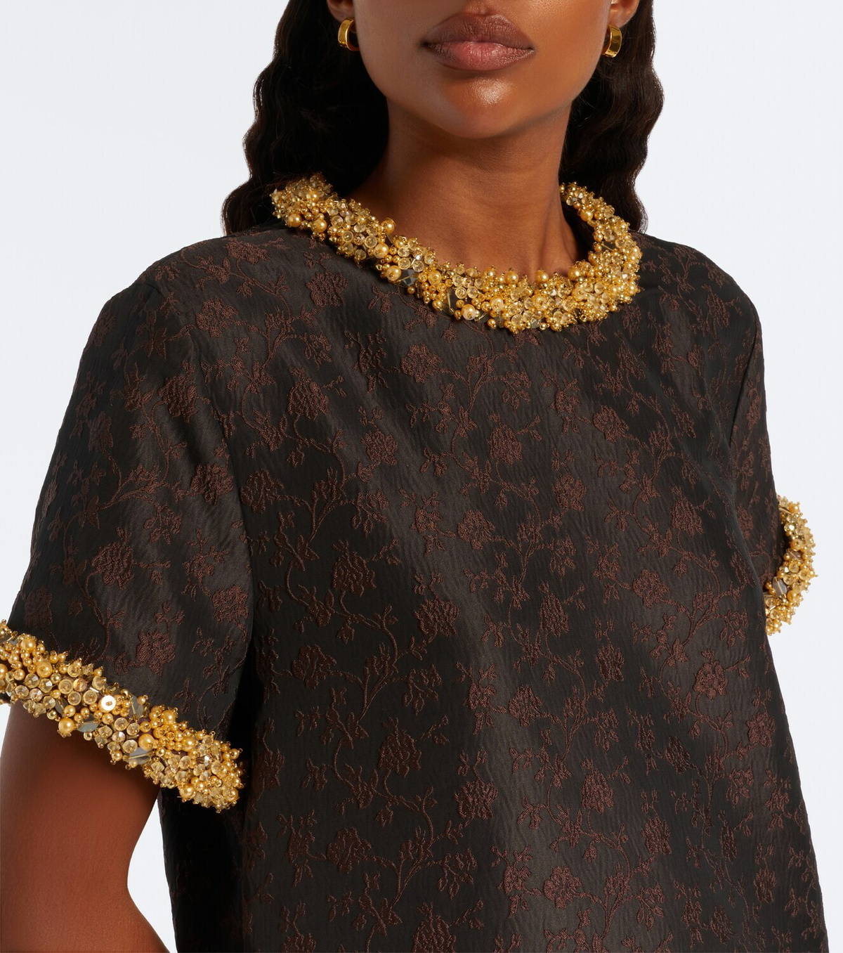 Simkhai Alison embellished jacquard minidress