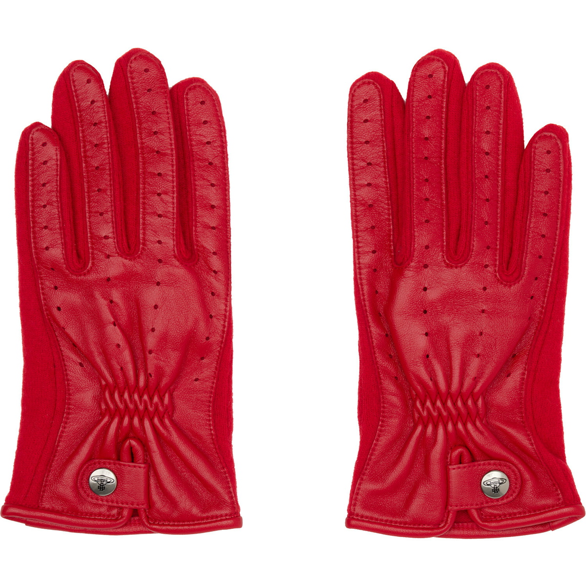 Vivienne Westwood Red Leather Sheep Gloves