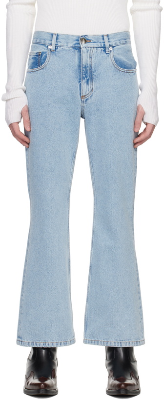 Photo: Ernest W. Baker Blue Flare Jeans