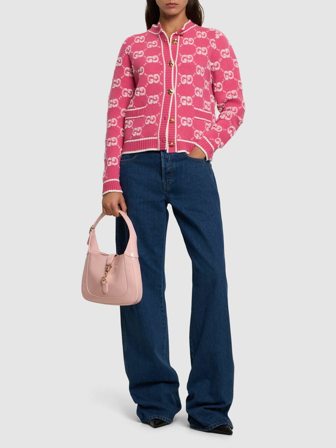 GUCCI Gg Wool Bouclé Jacquard Cardigan Gucci