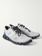 ON - Cloud X3 Rubber-Trimmed Mesh Running Sneakers - Gray