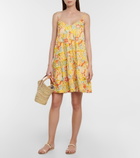 Velvet - Floral cotton minidress