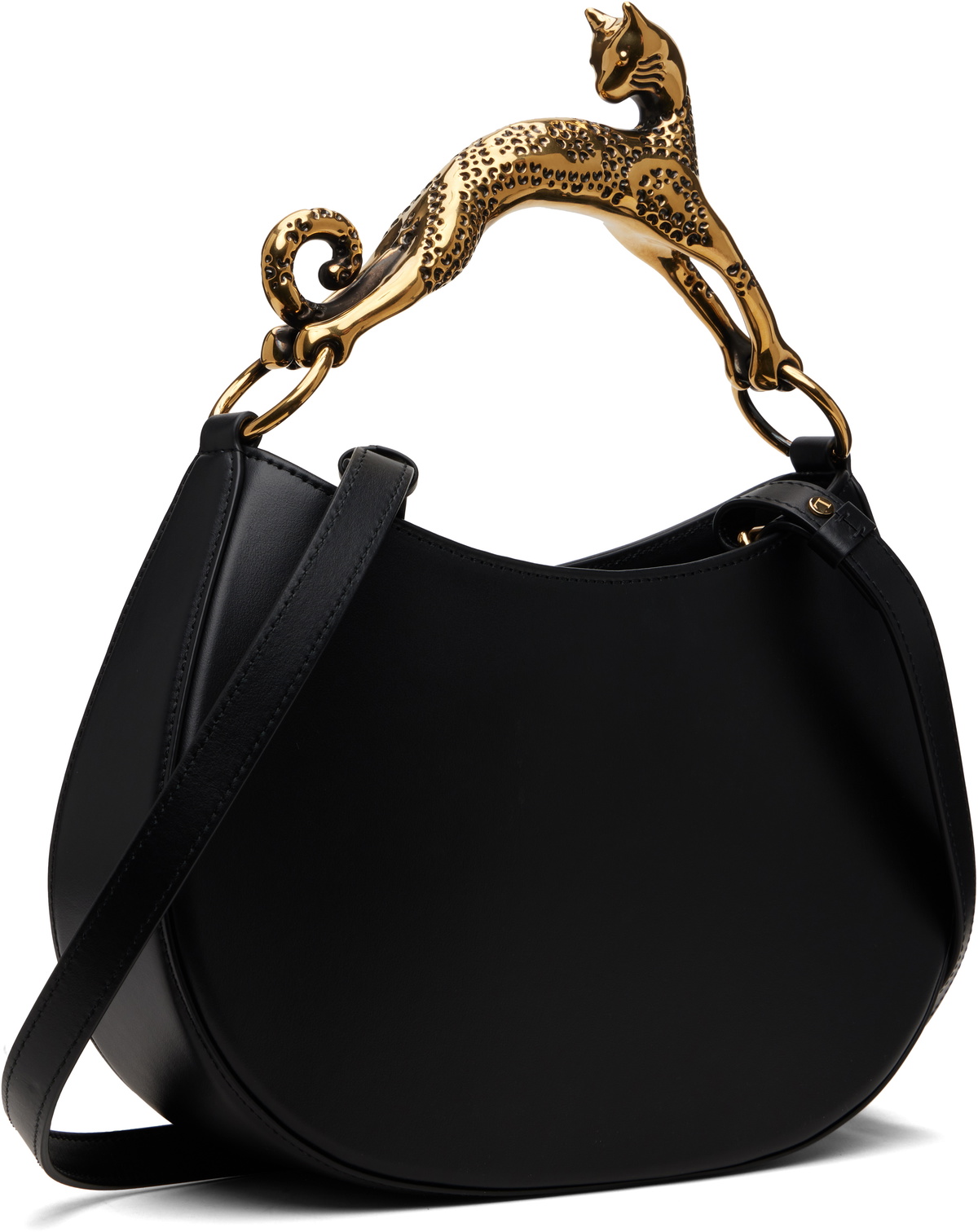 Lanvin Black Cat Leather Bag