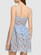 SELF-PORTRAIT Organza Lace Mini Dress