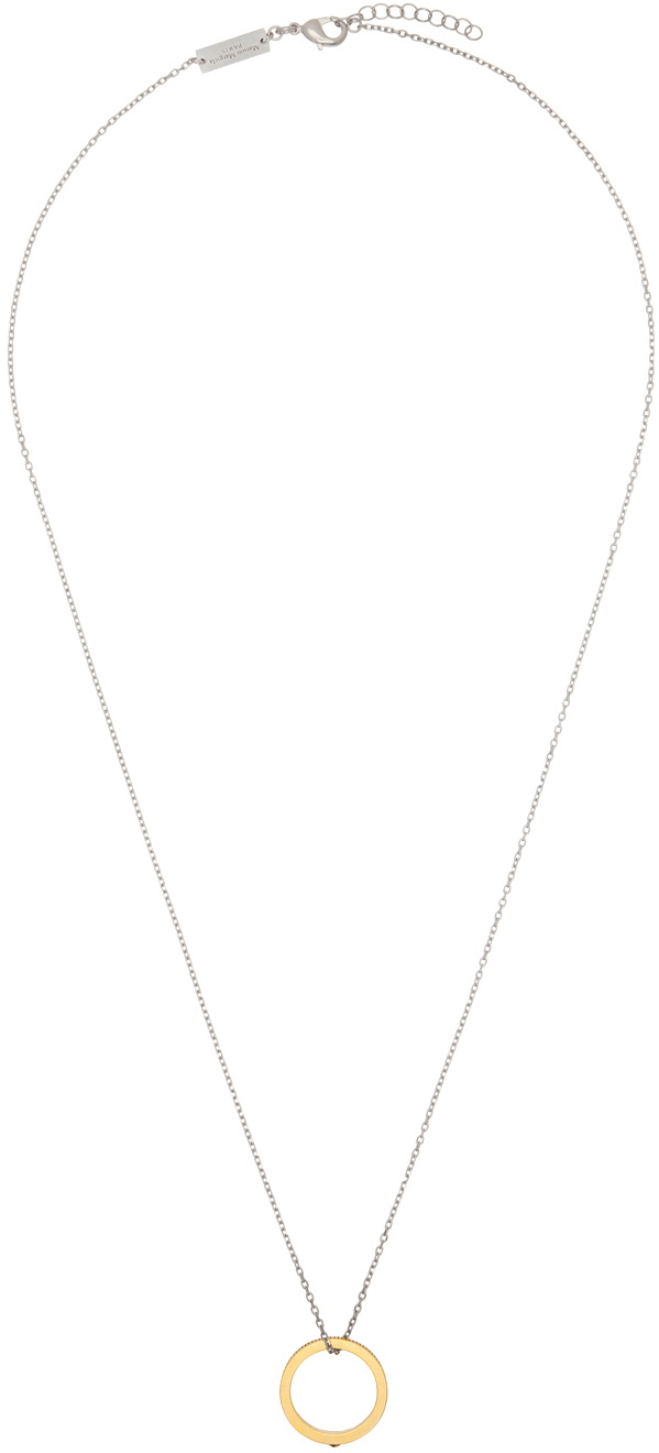 Maison Margiela Silver & Gold Star Logo Necklace