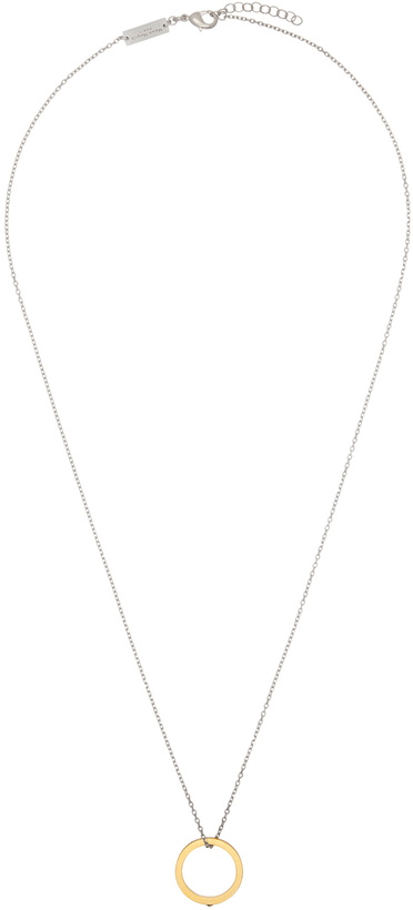 Photo: Maison Margiela Silver & Gold Star Logo Necklace