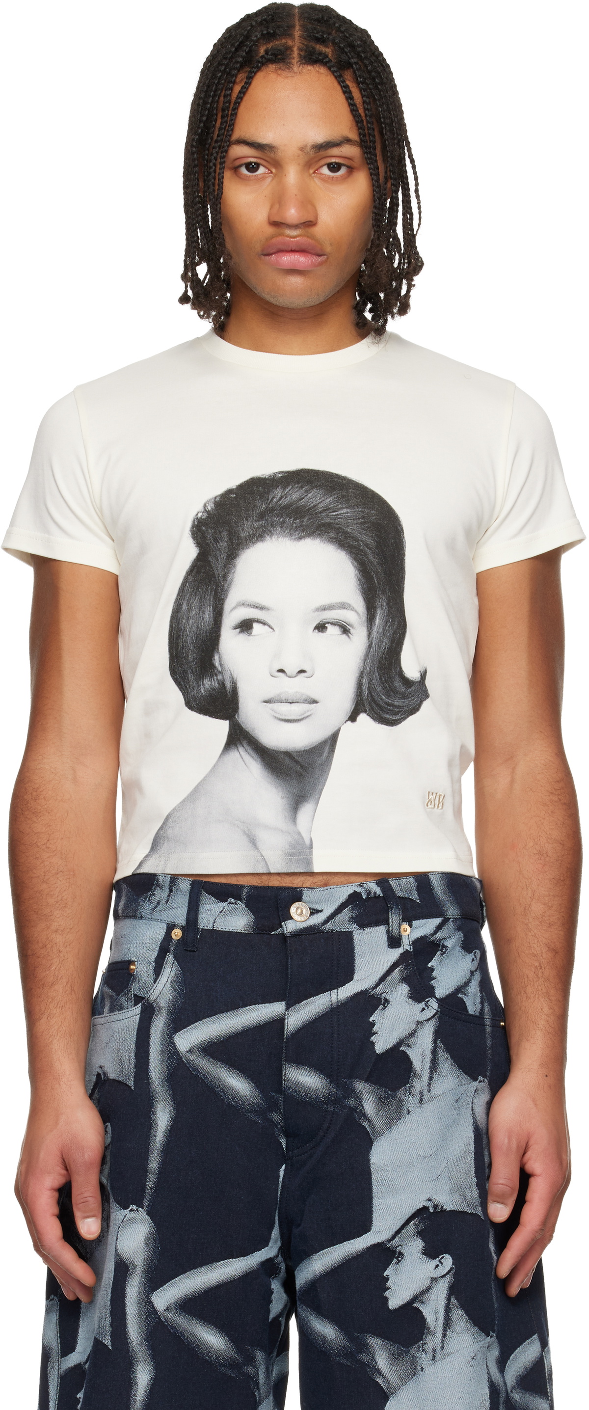 Wales Bonner Off-White Theaster Gates Edition Selah Cropped T