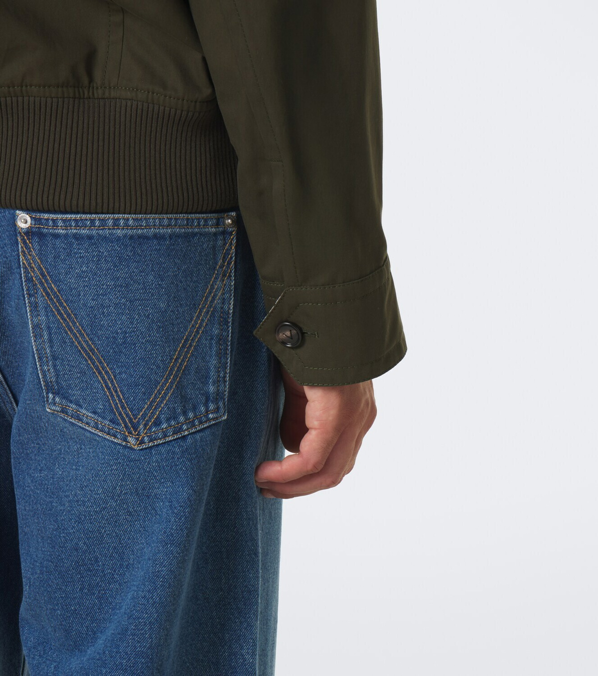 Bottega Veneta Intrecciato cotton twill blouson jacket