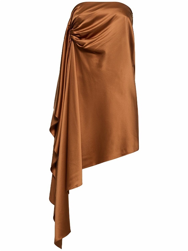 Photo: CHRISTOPHER ESBER Cusco Draped Silk Mini Dress