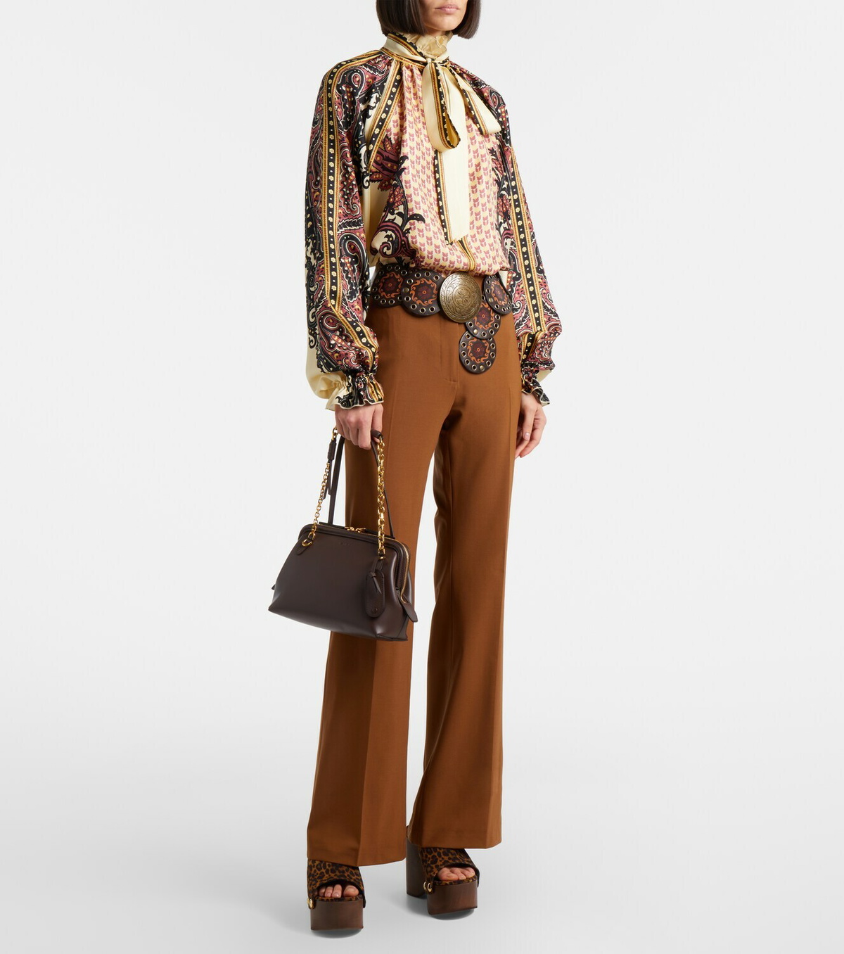 Etro Leather shoulder bag