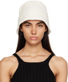 LOW CLASSIC Off-White Fluffy Bucket Hat