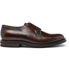 Brunello Cucinelli - Polished-Leather Derby Shoes - Brown