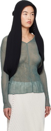 ISSEY MIYAKE Black Stream Stole Scarf