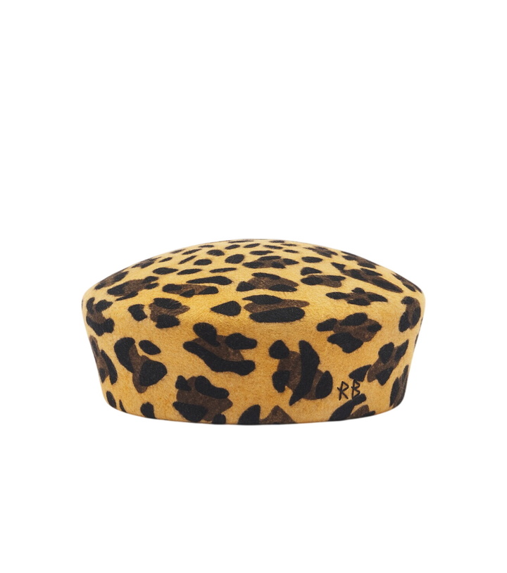Photo: Ruslan Baginskiy Logo wool leopard-print hat