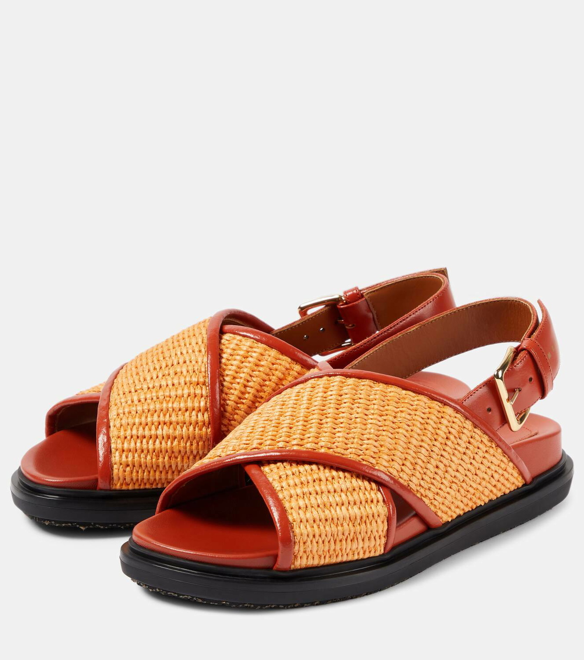 Marni Fussbet raffia-effect sandals Marni