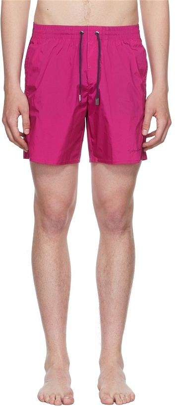 Photo: Giorgio Armani Pink Nylon Swim Shorts