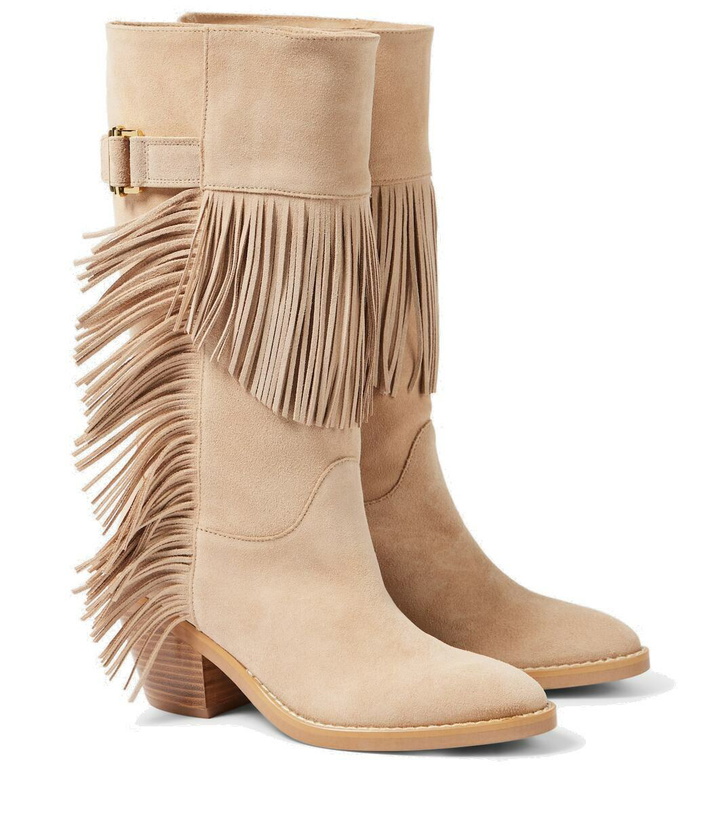 Photo: See By Chloé Santiag 65 suede knee-high boots
