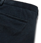 Paul Smith - Navy Slim-Fit Cotton and Cashmere-Blend Corduroy Suit Trousers - Navy