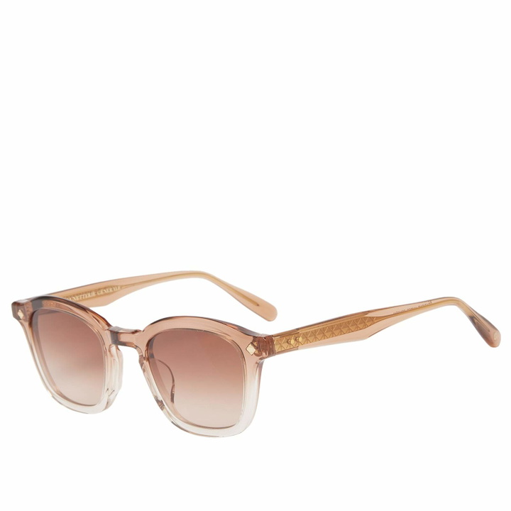 Photo: Lunetterie Générale Cognac Sunglasses in Radient Amber Crystal/Champagne 