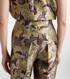 Alémais Citron floral cropped pants