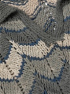Karu Research - Chevron Cotton Sweater - Gray