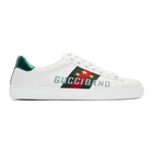 Gucci White Gucci Band New Ace Sneakers