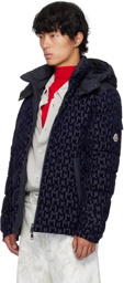 Moncler Navy & Black Savoie Reversible Down Jacket