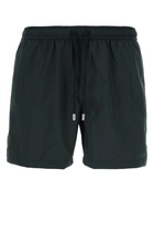 Fedeli Black Polyester Swimming Shorts