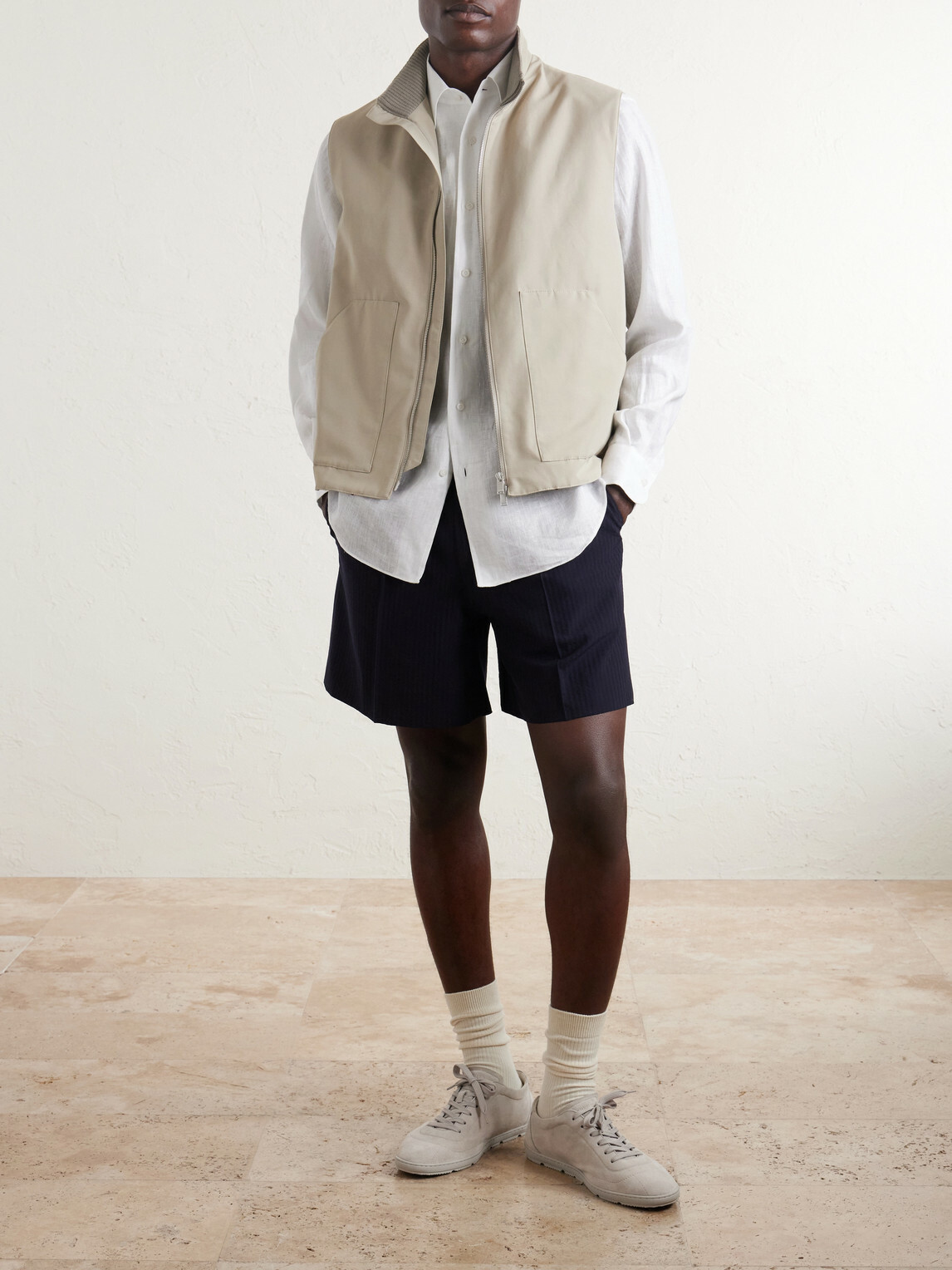 Lardini - Cotton-Blend Gilet - Neutrals