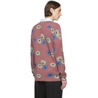 Marni Burgundy Flower Print Sweater