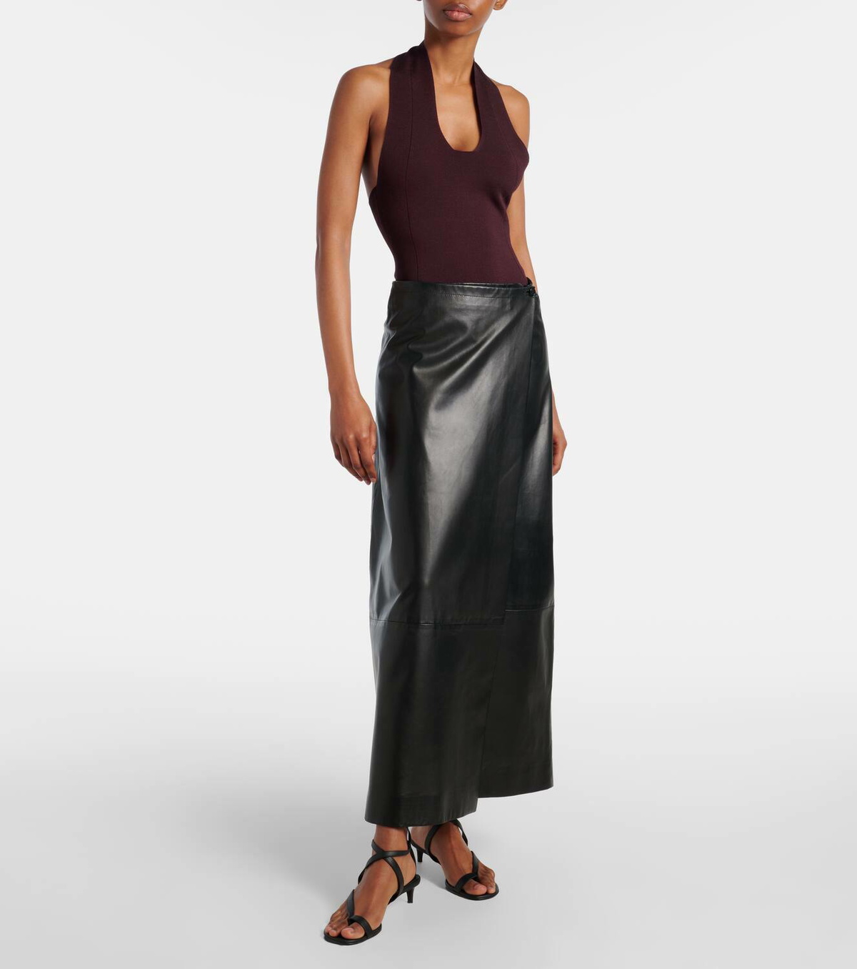 Khaite Toto knitted open-back bodysuit