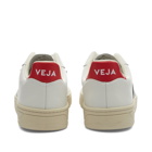 Veja Men's V-10 Vegan Basketball Sneakers in Extra White/Pekin