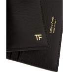 TOM FORD - Textured-Leather Bifold Cardholder - Brown