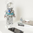 Medicom Project Mercury Astronaut Be@rbrick in Silver 100%/400%