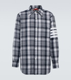 Thom Browne - Checked cotton shirt jacket