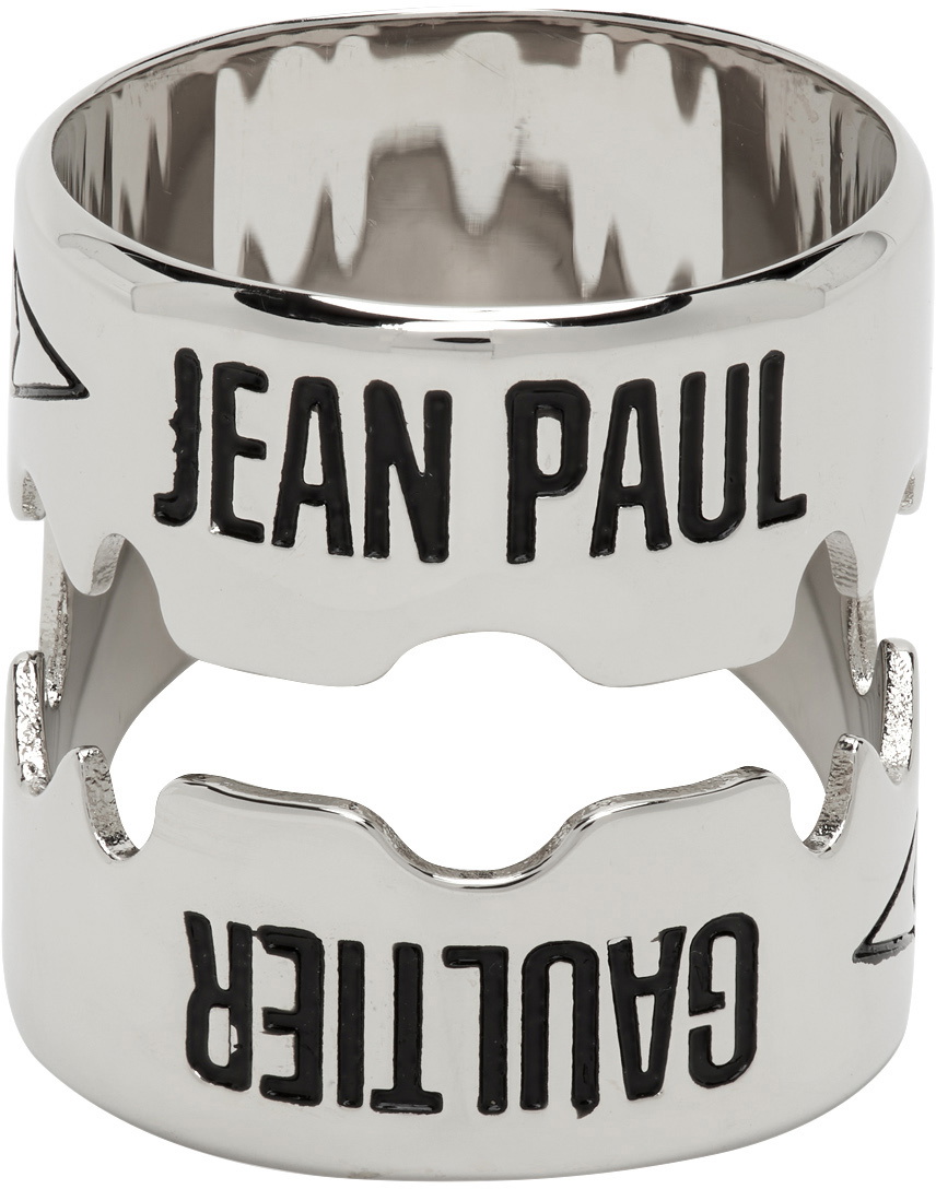 Jean Paul Gaultier Silver 'The Razor Blade' Ring Jean Paul Gaultier