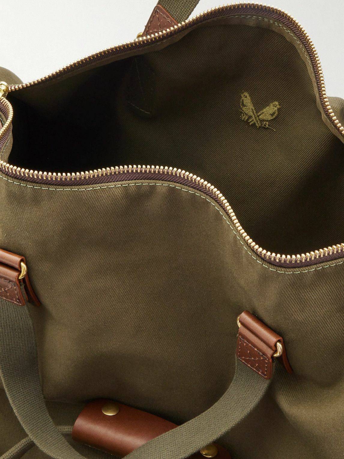 Bennett Winch - Leather-Trimmed Cotton-Canvas Suit Carrier and Holdall