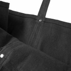 Puebco Large Labour Tote Bag in Black