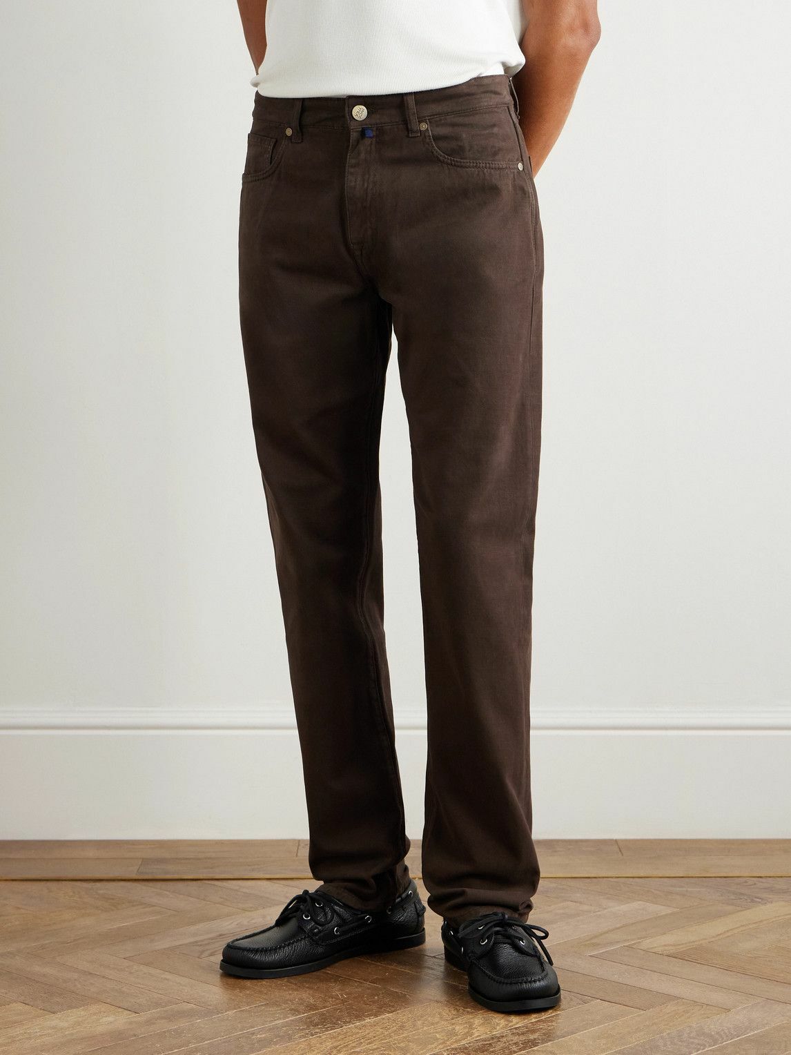 Incotex - Blue Division Straight-Leg Jeans - Brown
