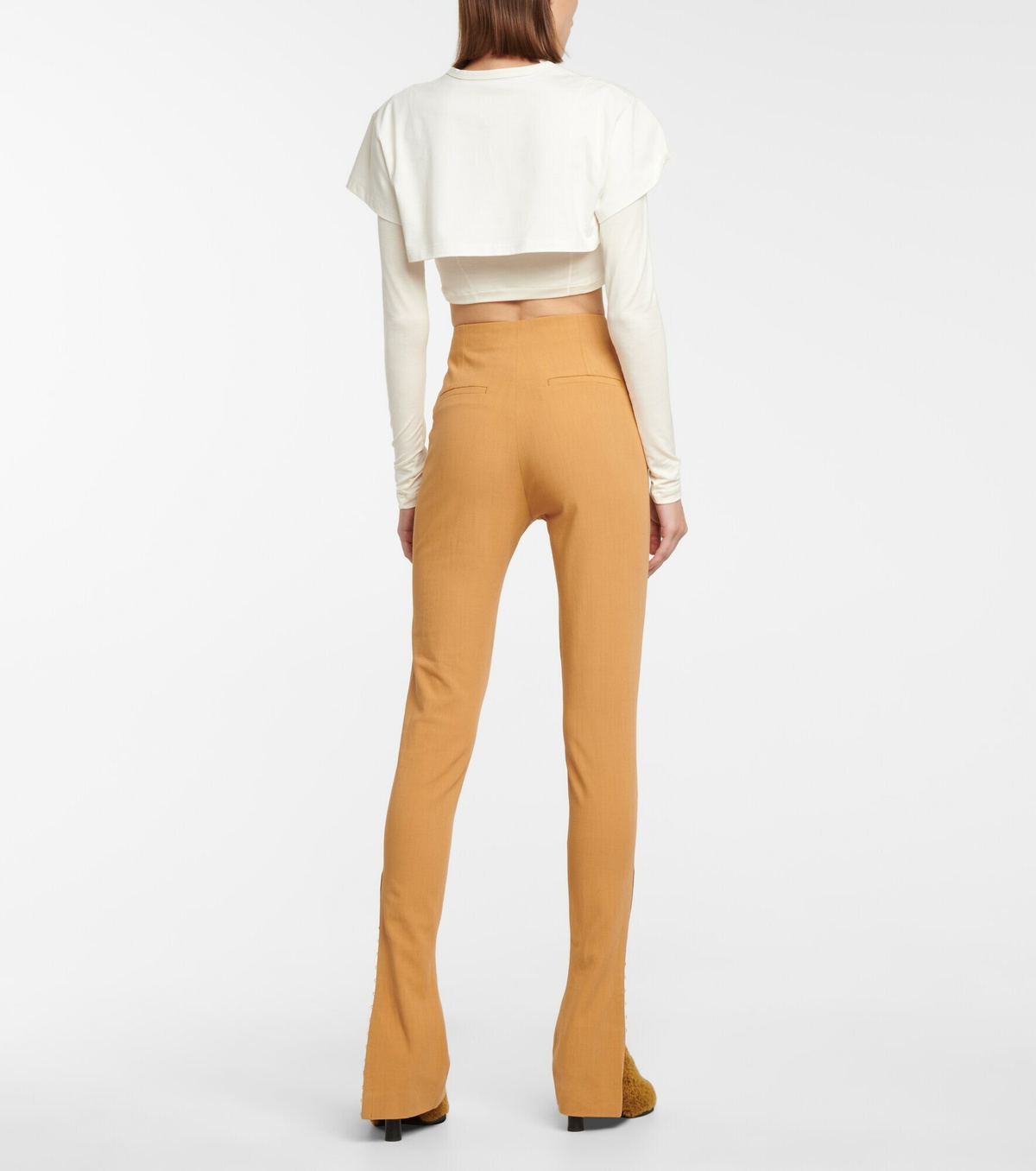 【Jacquemus】 Le Pantalon Apollo high-riseフレアパンツ Jacquemus - Le Pantalon Obiou high-rise flared pants Jacquemus