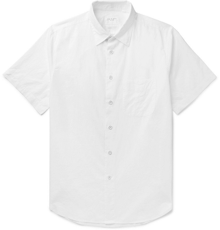 Photo: rag & bone - Fit 3 Cotton and Linen-Blend Shirt - White