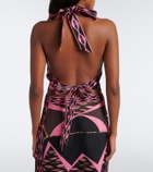Pucci Labirinto silk twill scarf top