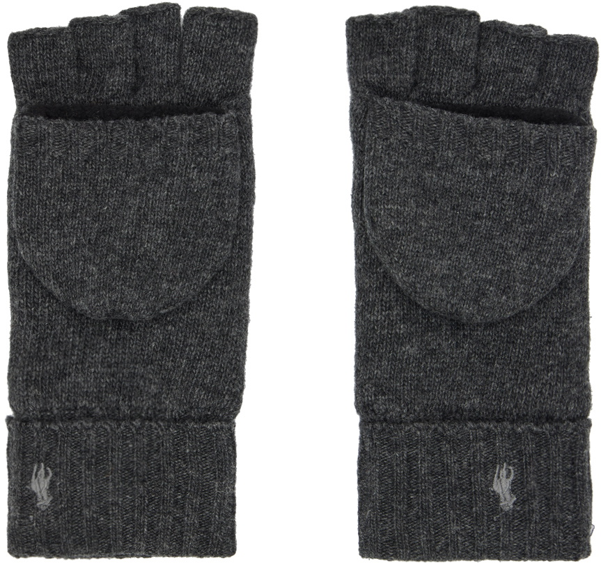 Polo Ralph Lauren Gray Convertible Gloves