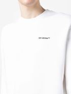 OFF-WHITE - Logo Cotton Crewneck Sweatshirt