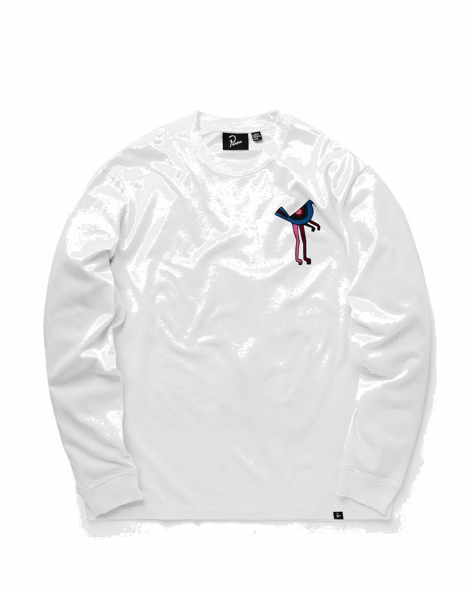 Photo: By Parra Wine And Books Long Sleeve T Shirt White - Mens - Longsleeves