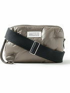 Maison Margiela - Glam Slam Logo-Appliquéd Padded Quilted Leather Messenger Bag