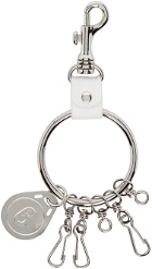 MM6 Maison Margiela Silver Bar & Chain Keychain